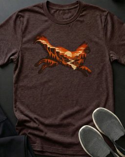 Canyon Leap Tee Gift For Cat Lover