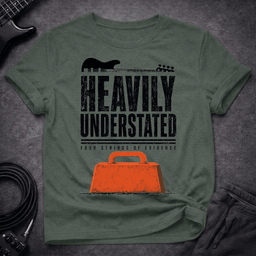 Heavily Understated T Shirt Gift For Bass Player
