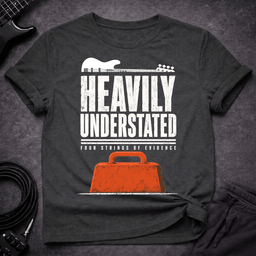 Heavily Understated T Shirt Gift For Bass Player