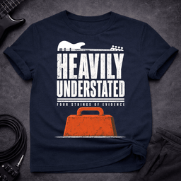 Heavily Understated T Shirt Gift For Bass Player