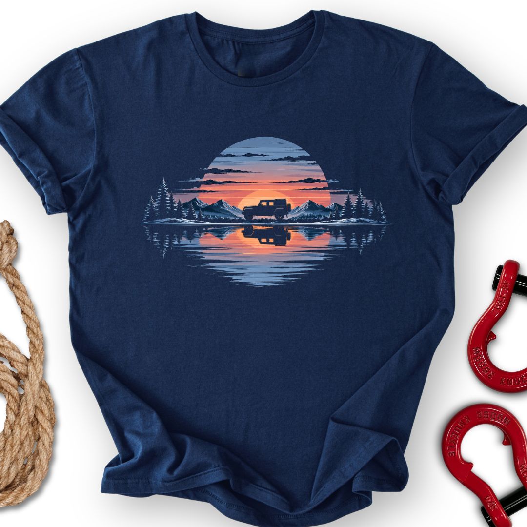 Winter Sunrise T Shirt Gift For Offroad Enthusiast