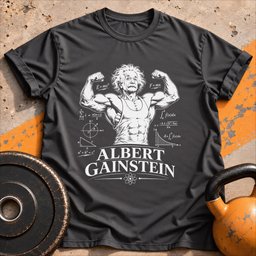 Albert Gainstein T Shirt Gift For Fitness Lover