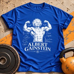 Albert Gainstein T Shirt Gift For Fitness Lover