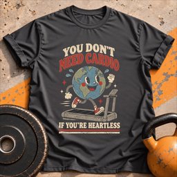 Heartless Cardio T Shirt Gift For Fitness Lover