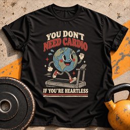 Heartless Cardio T Shirt Gift For Fitness Lover