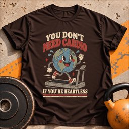 Heartless Cardio T Shirt Gift For Fitness Lover