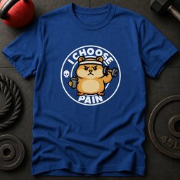 I Choose Pain Hamster T Shirt Gift For Fitness Lover