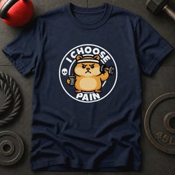 I Choose Pain Hamster T Shirt Gift For Fitness Lover