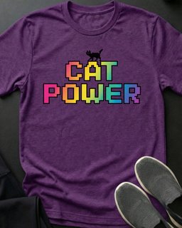 Cat Power Tee Gift For Cat Lover