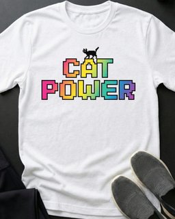 Cat Power Tee Gift For Cat Lover