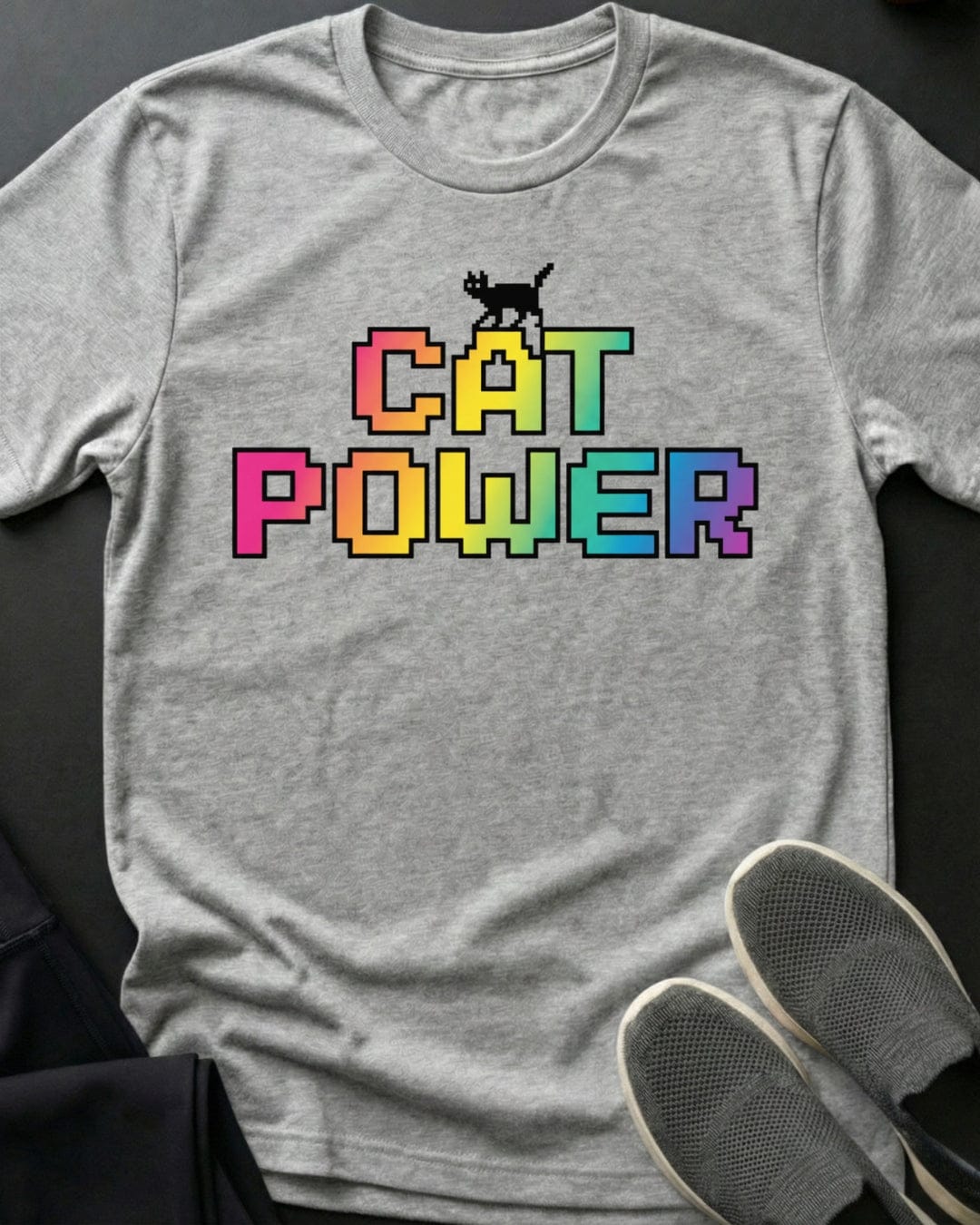 Cat Power Tee Gift For Cat Lover