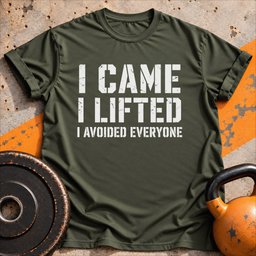 I Came I Lifted T Shirt Gift For Fitness Lover