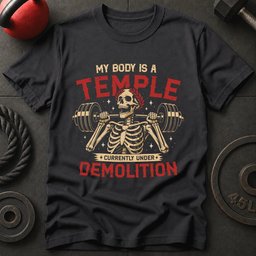 My Body Is A Temple T Shirt Gift For Fitness Lover