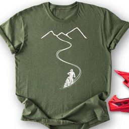 Uphill Bike T Shirt Gift For Offroad Enthusiast