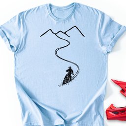 Uphill Bike T Shirt Gift For Offroad Enthusiast