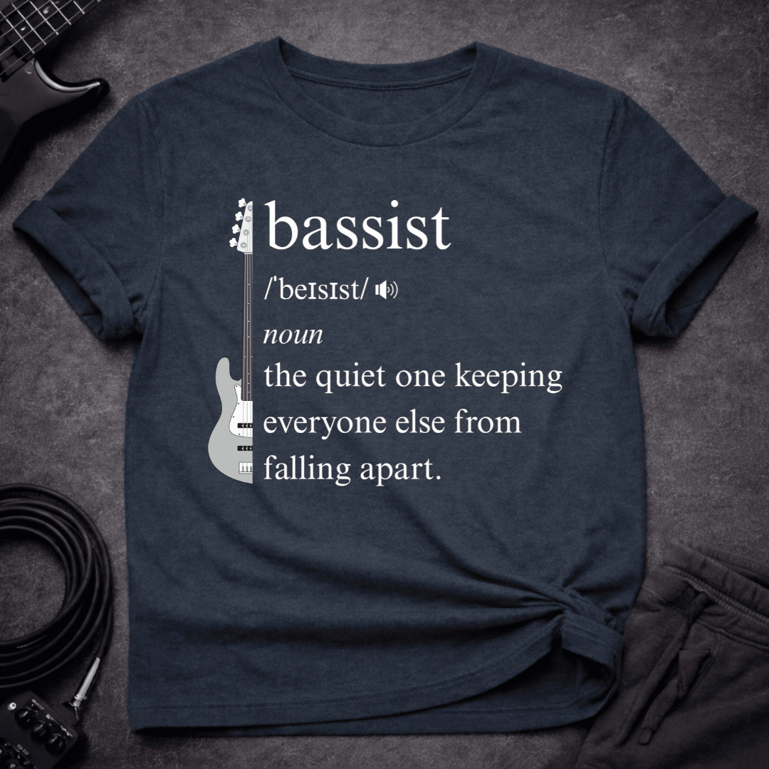 Bassist Definition T Shirt Gift For Bass Player
