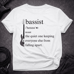 Bassist Definition T Shirt Gift For Bass Player