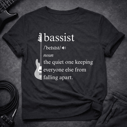 Bassist Definition T Shirt Gift For Bass Player