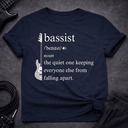 Bassist Definition T Shirt Gift For Bass Player