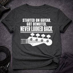 Never Looked Back T Shirt Gift For Bass Player