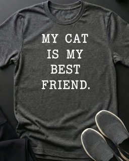 Best Friend Tee Gift For Cat Lover