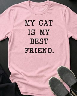 Best Friend Tee Gift For Cat Lover