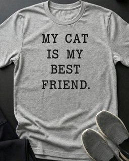 Best Friend Tee Gift For Cat Lover