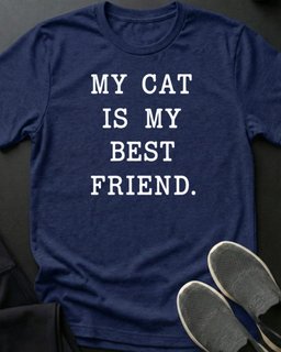 Best Friend Tee Gift For Cat Lover