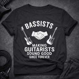 Bassist X Guitarist T Shirt Gift For Bass Player