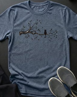 Bird Watcher Tee Gift For Cat Lover