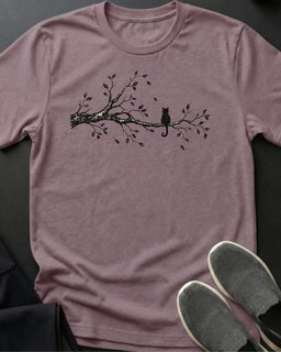 Bird Watcher Tee Gift For Cat Lover