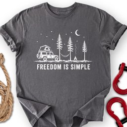 Simple Freedom T Shirt Gift For Offroad Enthusiast