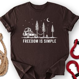 Simple Freedom T Shirt Gift For Offroad Enthusiast