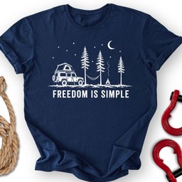 Simple Freedom T Shirt Gift For Offroad Enthusiast