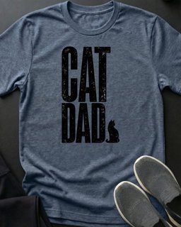Black Cat Dad Tee Gift For Dad