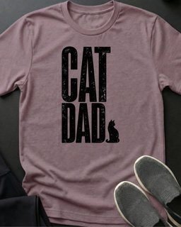 Black Cat Dad Tee Gift For Dad
