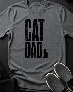 Black Cat Dad Tee Gift For Dad
