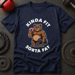 Kinda Fit Sorta Fat T Shirt Gift For Fitness Lover
