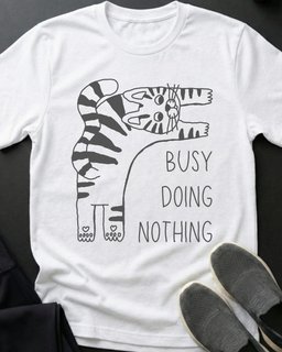 Busy Tee Gift For Cat Lover