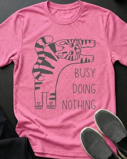 Busy Tee Gift For Cat Lover
