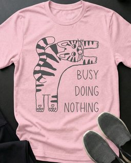 Busy Tee Gift For Cat Lover