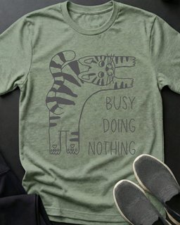 Busy Tee Gift For Cat Lover