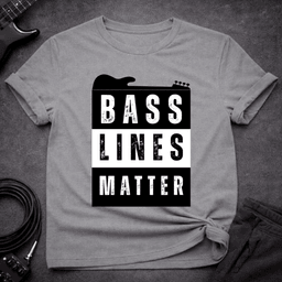 Bass Lines Matter T Shirt Gift For Bass Player