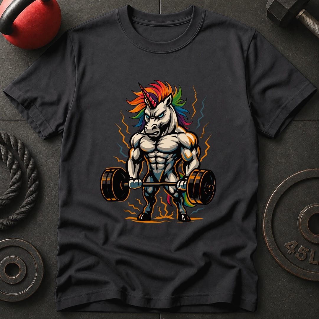 Weightlifting Unicorn T Shirt Gift For Fitness Lover