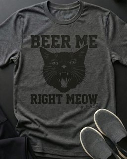 Beer Me Tee Gift For Cat Lover