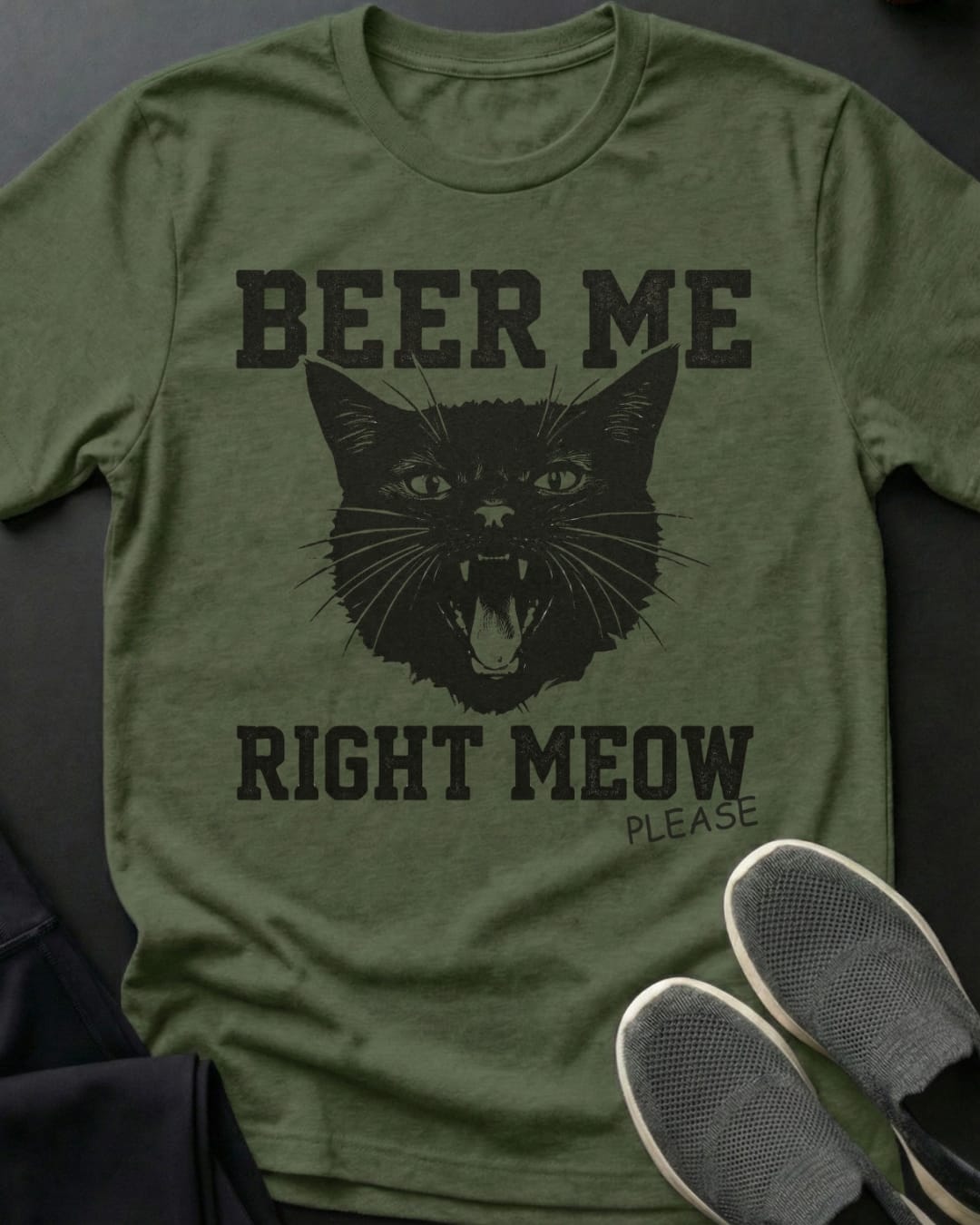 Beer Me Tee Gift For Cat Lover
