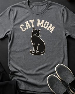 Black Cat Mom Tee Gift For Mom