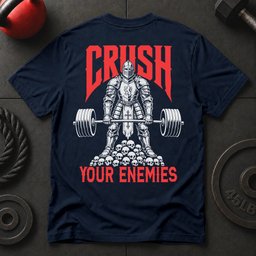 Crush Your Enemies T Shirt Gift For Fitness Lover