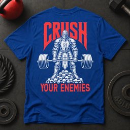 Crush Your Enemies T Shirt Gift For Fitness Lover