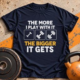 The More I Play With IT T Shirt Gift For Fitness Lover